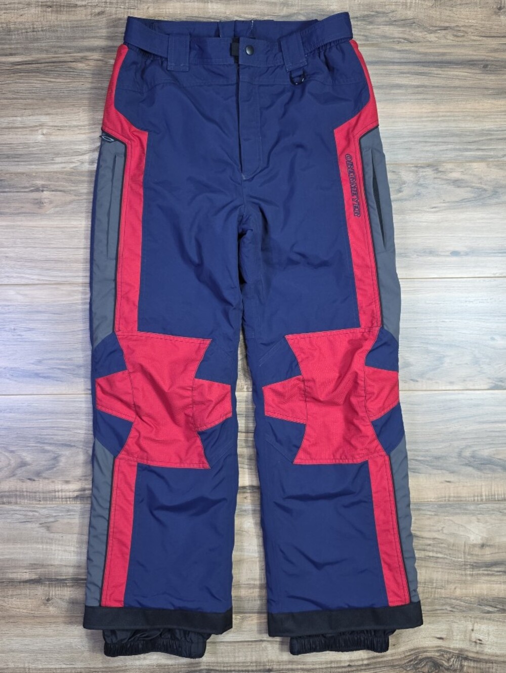 Obermeyer Ski Pants Mach 1 Junior 18 Insulated Snowboard Blue Red Boys Youth